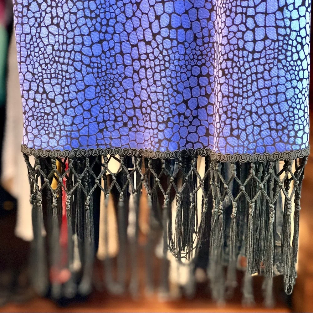 EUC ✨Classic Boho Dress w fringe - Picture 6 of 8